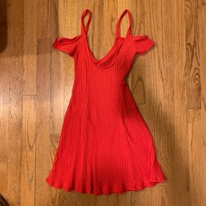 Red/Orange Knit Dress